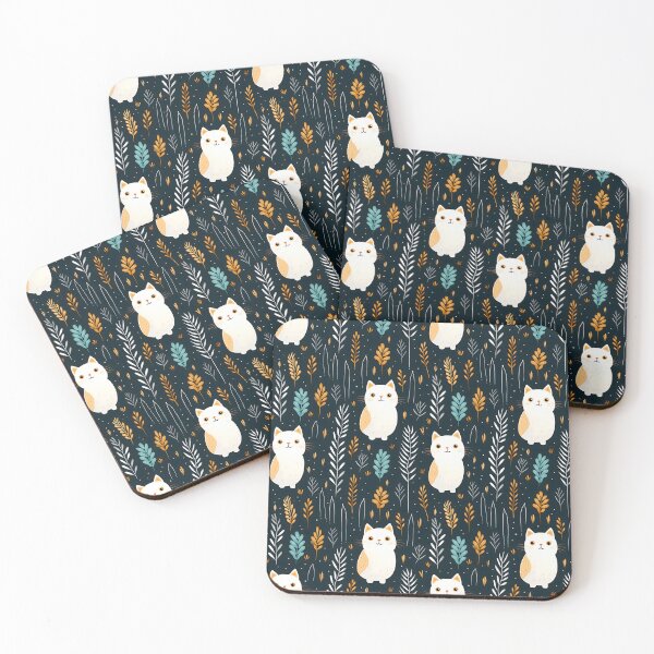 Item preview, Cute Cat Pattern (Tile Type) designed and sold by treasure-vi.