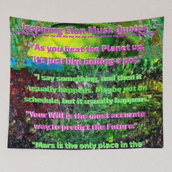 Item preview, Sci-fi Multi-Planetary Life on Mars (Elon Musk Inspiring Quotes) designed and sold by SoulArtSara.