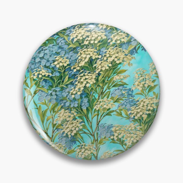 Item preview, Midsummer Yellow Blue Floral Pattern designed and sold by Nyam-NyamMerch.