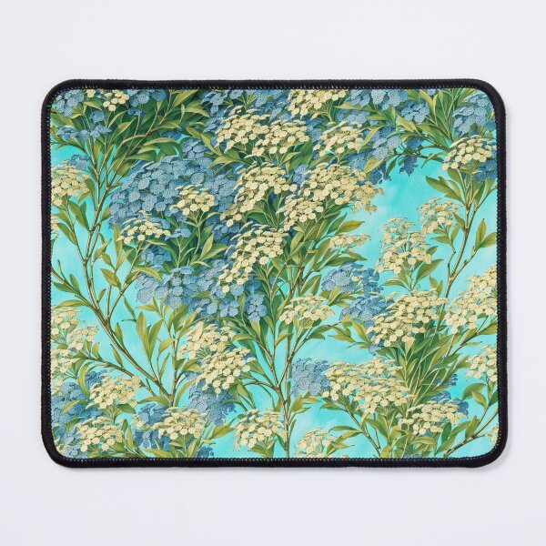 Item preview, Midsummer Yellow Blue Floral Pattern designed and sold by Nyam-NyamMerch.