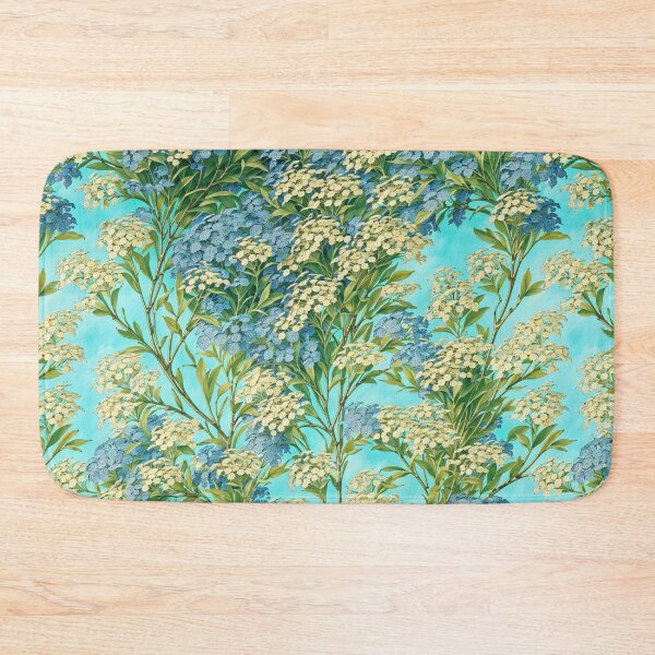 Item preview, Midsummer Yellow Blue Floral Pattern designed and sold by Nyam-NyamMerch.