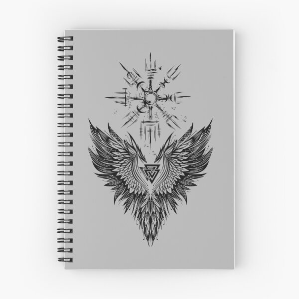 Item preview, Raven Odin Vegvisir Valknut designed and sold by Christine Krahl.