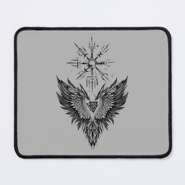 Item preview, Raven Odin Vegvisir Valknut designed and sold by Christine Krahl.