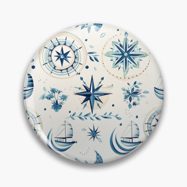 Item preview, Nautical Boat Pattern designed and sold by ComerPrintCo.