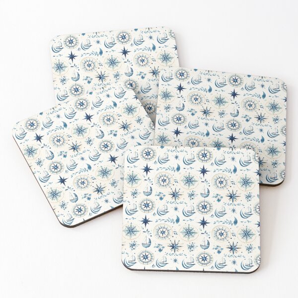 Item preview, Nautical Boat Pattern designed and sold by ComerPrintCo.