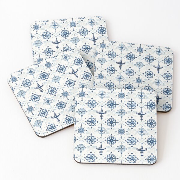 Item preview, Nautical Boat Pattern designed and sold by ComerPrintCo.
