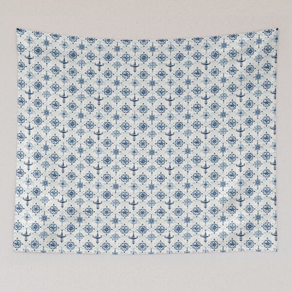 Item preview, Nautical Boat Pattern designed and sold by ComerPrintCo.