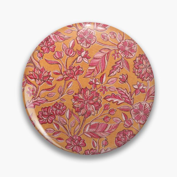 Item preview, Warm Papaya Orange, Pink and Red Textured Chintz designed and sold by micklyn.