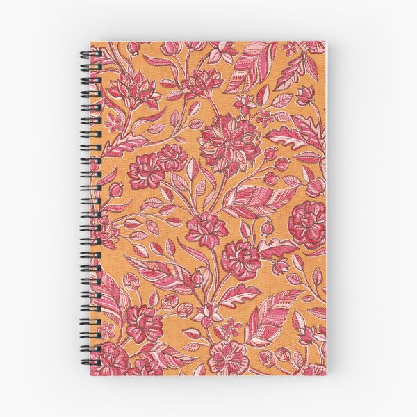 Item preview, Warm Papaya Orange, Pink and Red Textured Chintz designed and sold by micklyn.