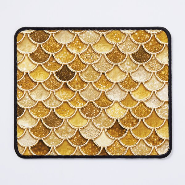 Item preview, Gold Sparkle Faux Glitter Mermaid Scales designed and sold by UtArt.