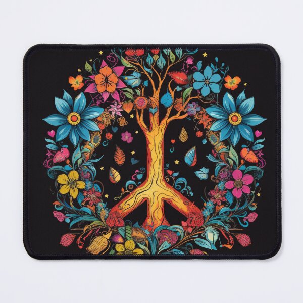 Item preview, Peace sign with plants and tree By Jonathan P. and AI designed and sold by JonathanP514.