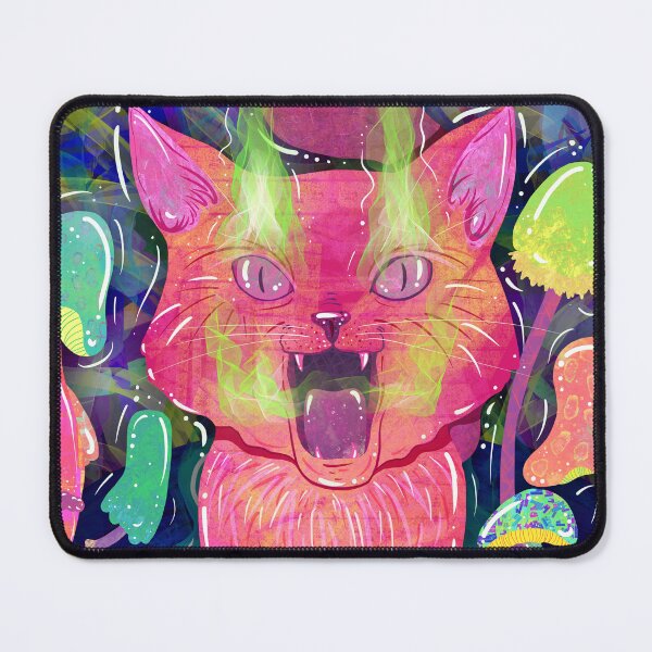 Item preview, Psychedelic Cat designed and sold by Julia Sol.
