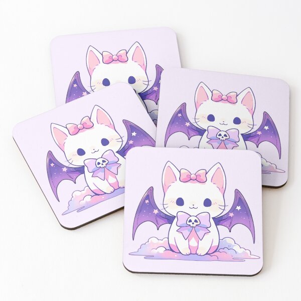Item preview, lindo, kawaii, pastel, murciélago, gatito designed and sold by PastelMagic.