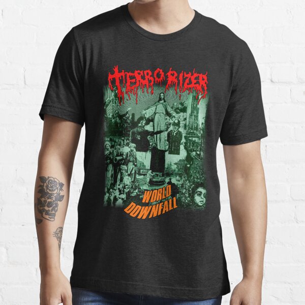 Item preview, World Downfall by Terrorizer Classic Old School Death Grind Metal designed and sold by CapuGrenier.