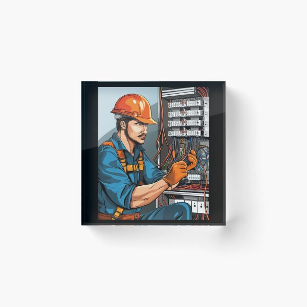 Item preview, Electrician job designed and sold by Mateusz Majcherek.