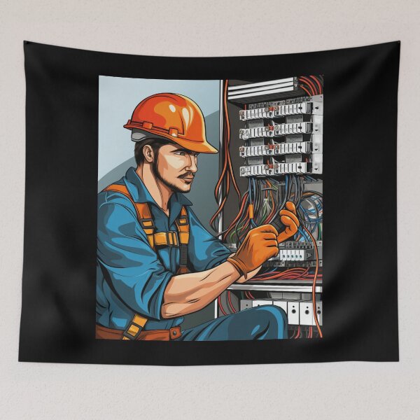 Item preview, Electrician job designed and sold by Mateusz Majcherek.
