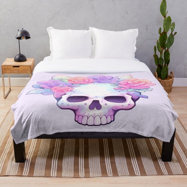 Item preview, Lindo Kawaii Pastel Calavera Y Rosas designed and sold by PastelMagic.
