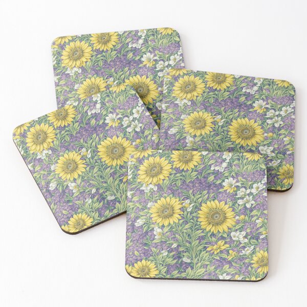 Item preview, Sun Flower and Lavender Pattern designed and sold by Nyam-NyamMerch.