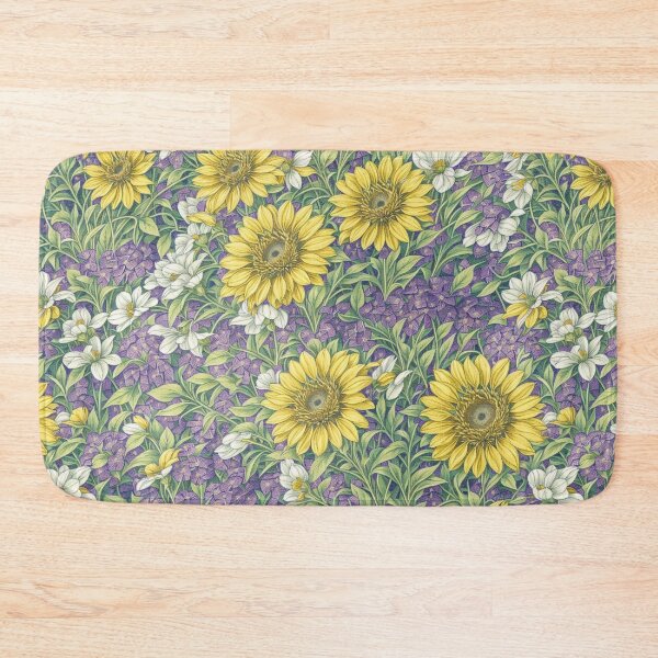 Item preview, Sun Flower and Lavender Pattern designed and sold by Nyam-NyamMerch.