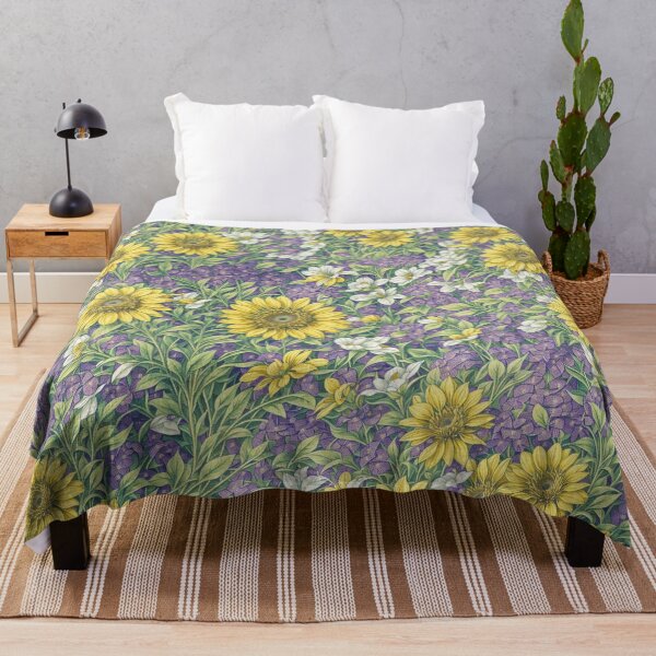 Item preview, Sun Flower and Lavender Pattern designed and sold by Nyam-NyamMerch.