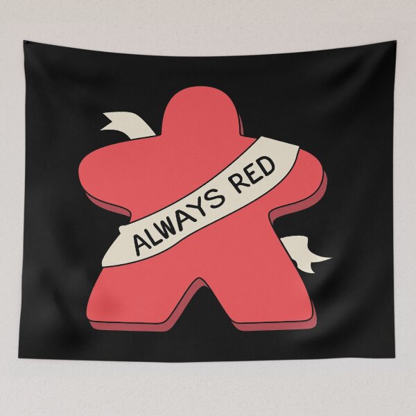 Item preview, Always Red Meeple Board Game designed and sold by pixeptional.