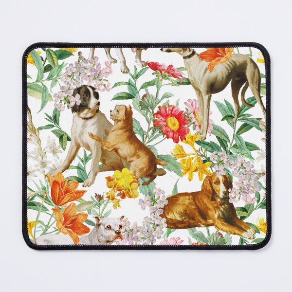 Item preview, Doggies and Florals designed and sold by Burcu Korkmazyurek.