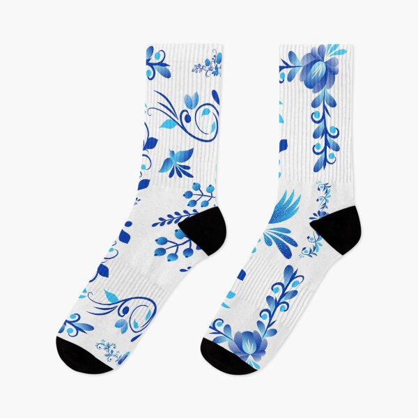 Item preview, Exquisite Blue and White Floral Design : Folk Russian Gzhel Pattern designed and sold by kongju.