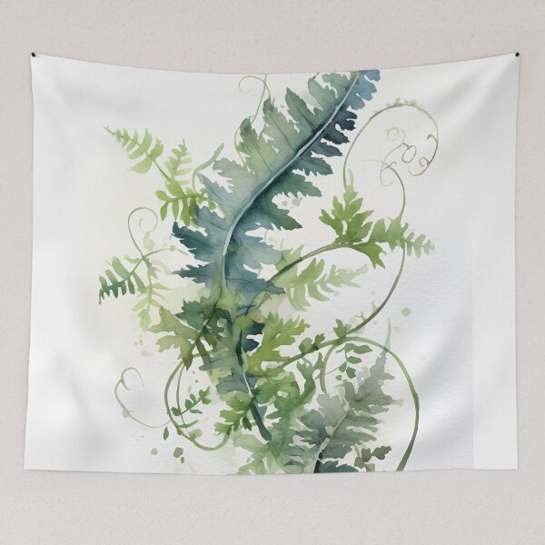 Item preview, Fern and garden plants botanical art 9 designed and sold by Art by Lilia.