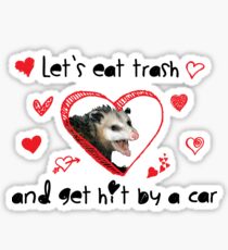 Be My Possum Valentine Sticker