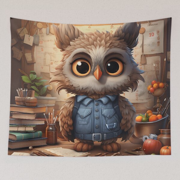 Item preview, Wise Owl, Teacher and School designed and sold by Hibiskusmond.