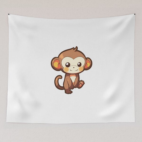 Item preview, Cute Monkey Number 01 designed and sold by ZEESDESIGN.