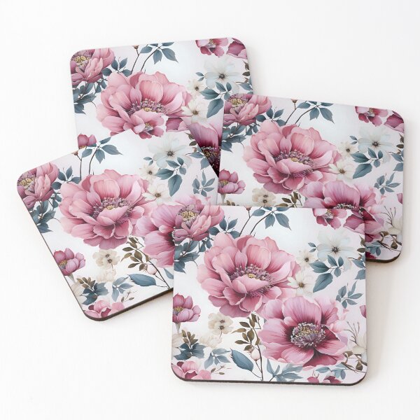 Item preview, Pink Watercolor Flowers [Large] designed and sold by dinkeydonkey.