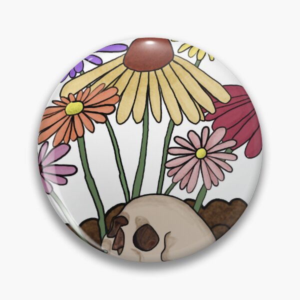 Item preview, flower garden with skull designed and sold by zeigler-cassiz.