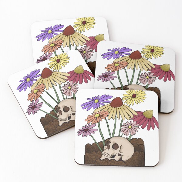 Item preview, flower garden with skull designed and sold by zeigler-cassiz.