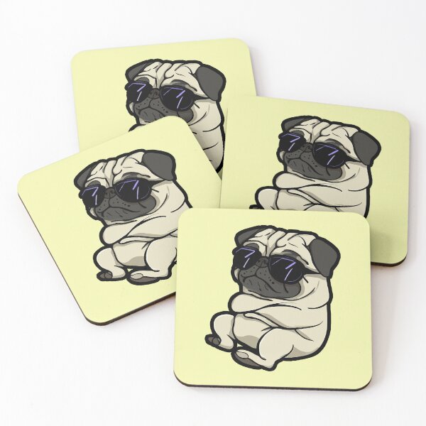 Item preview, chilling cute Pug Sticker designed and sold by Koolzilla.