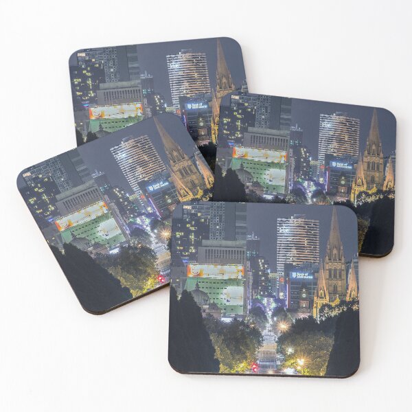 Item preview, Melbourne CBD Night photo  designed and sold by Pontian69.