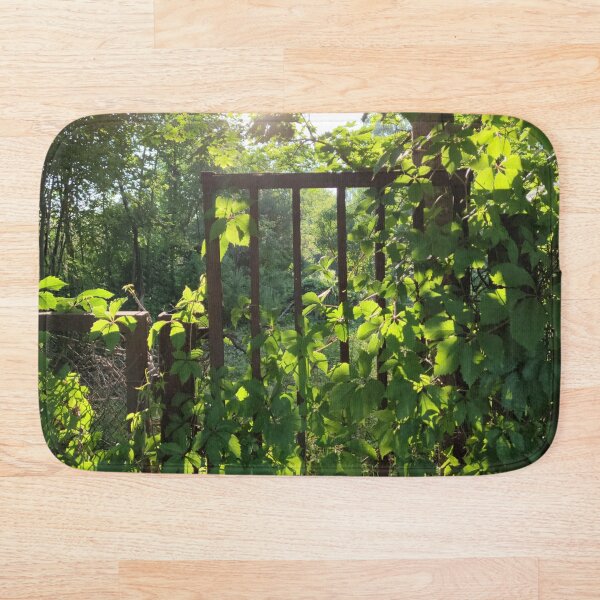 Item preview, Old overgrown gate leading to an abandoned garden designed and sold by tshuki.