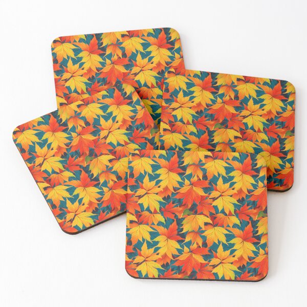 Item preview, Colorful Japanese Maple Leaf Design Pattern designed and sold by kiyaansh16.