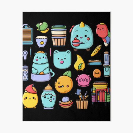 Kawaii Art Supplies Art Board Prints for Sale