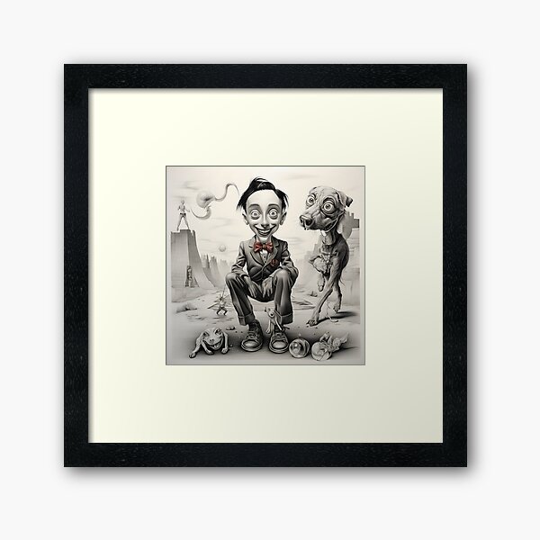 Item preview, Enchanted Embrace: A Surreal Pencil Drawing designed and sold by Art-dios.