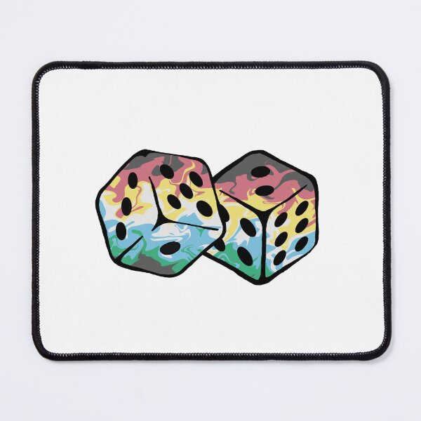 Item preview, Disability Pride Swirl Dice designed and sold by kingjackie.