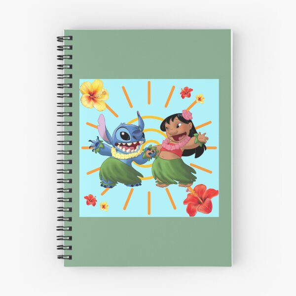 Item preview, Lilo and Stitch dancing with Hawaiian flowers designed and sold by JaxtonBosch.