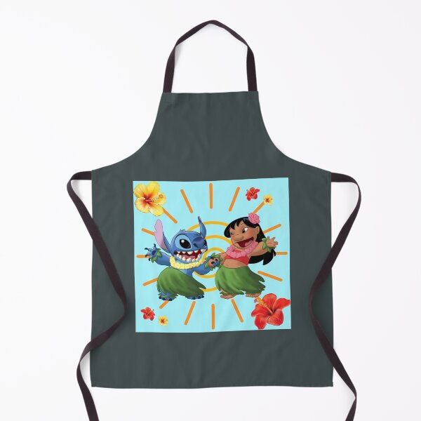 Item preview, Lilo and Stitch dancing with Hawaiian flowers designed and sold by JaxtonBosch.