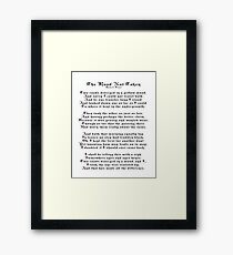 The Road Not Taken, Poem by Robert Frost Framed Print