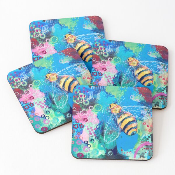 Item preview, Colorful bee designed and sold by Farbexzess.