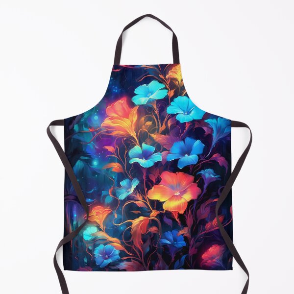 Item preview, Glowing hibiscus and garden painting 7 designed and sold by Art by Lilia.