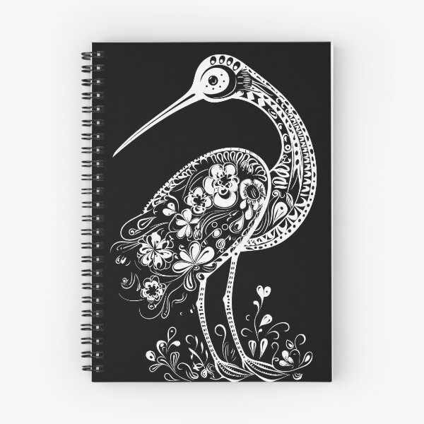 Item preview, The Folklore Stork in Black and White designed and sold by EmeraldeaArt.