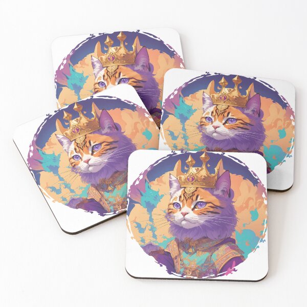 Item preview, King Cat - Majestic Feline Royalty Reigns designed and sold by DimHel2.