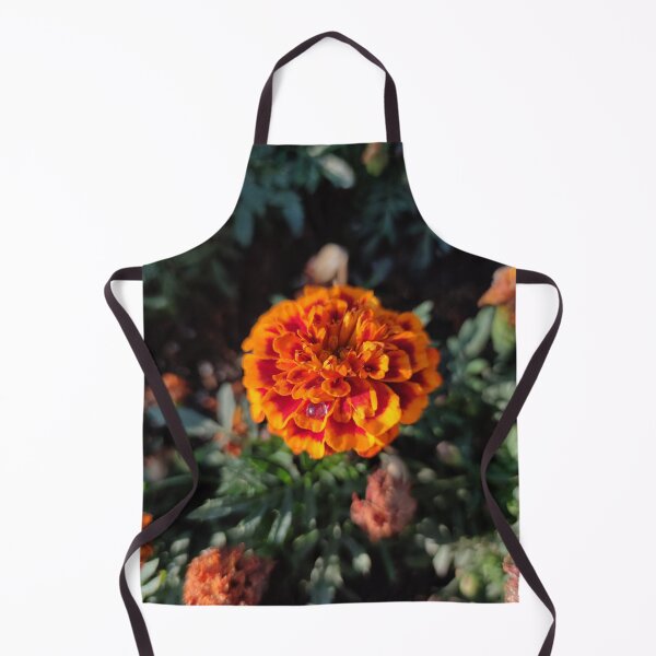 Item preview, Last blooming marigold with a drop of dew designed and sold by tshuki.