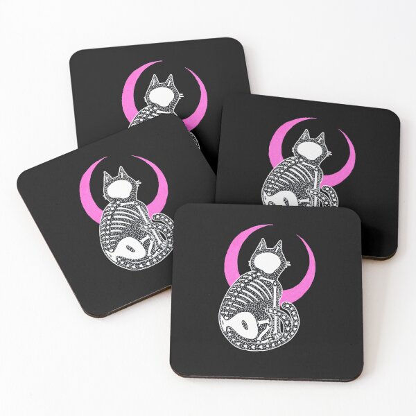 Item preview, Skeleton Cat and Moon designed and sold by innerriot.